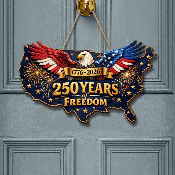 Patriotic Wooden Plaques: Honor America's 250th Anniversary