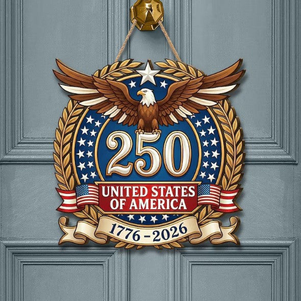 Patriotic Wooden Plaques: Honor America's 250th Anniversary